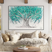 Limited Edition Print - TREE OF LIFE - Turquoise Tranquility - Canvas BY Albert Levi Art