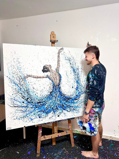 Colorful Canvas: "Limited Edition Print - We Will Dance Again" by Albert Levi Art