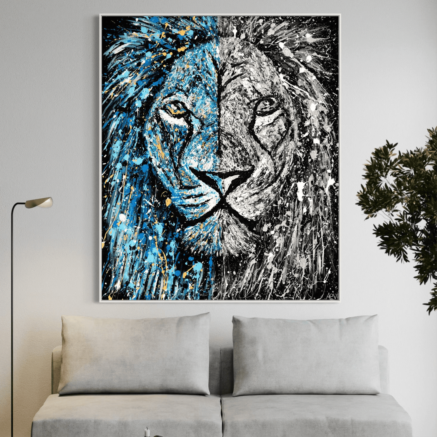 Colorful Canvas: "Lion Of Judah" by Albert Levi Art