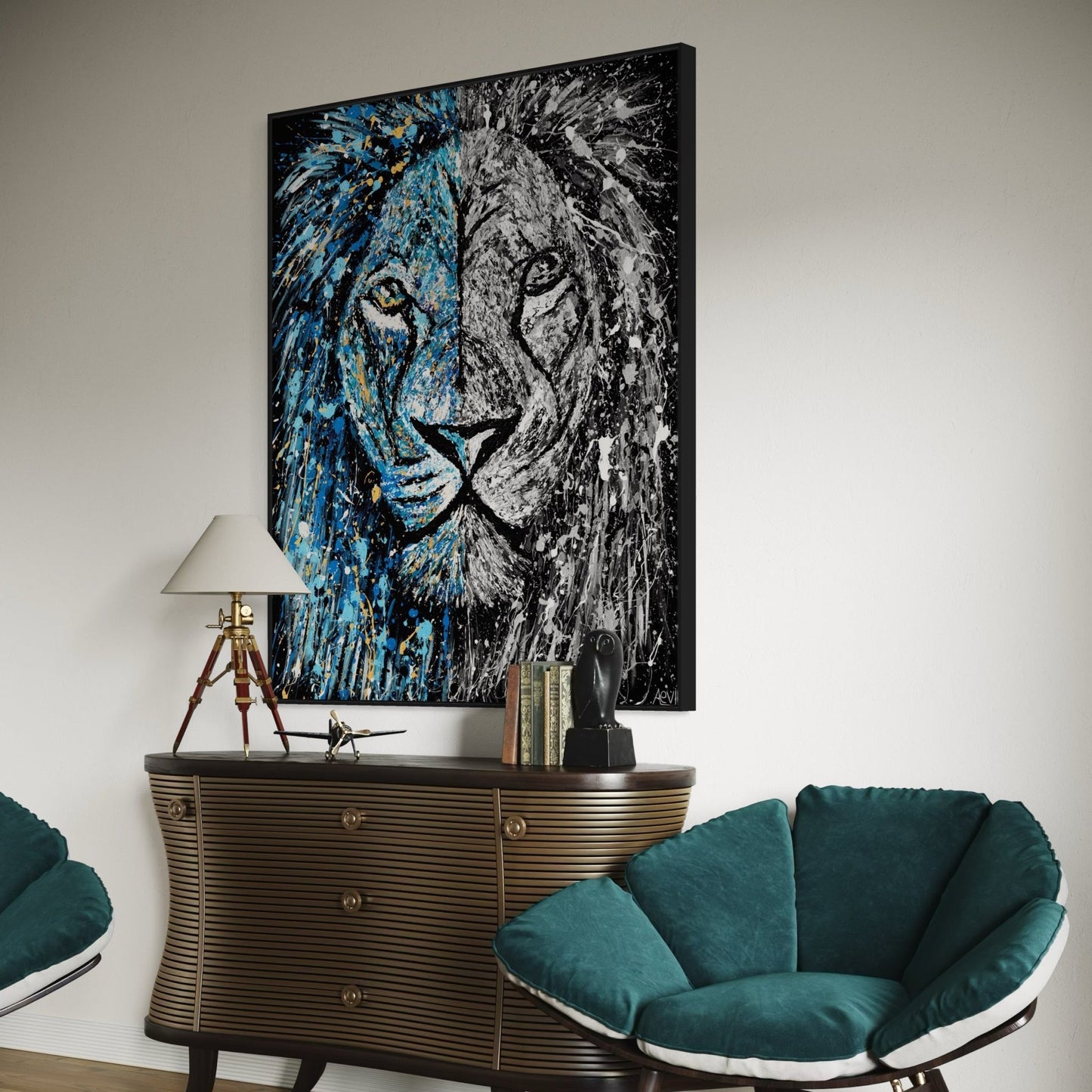 Colorful Canvas: "Lion Of Judah" by Albert Levi Art