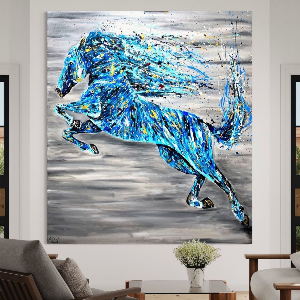 Majestic Jump - Canvas BY Albert Levi Art