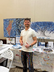 Colorful Canvas: "Map Of Israel - Never Again" by Albert Levi Art