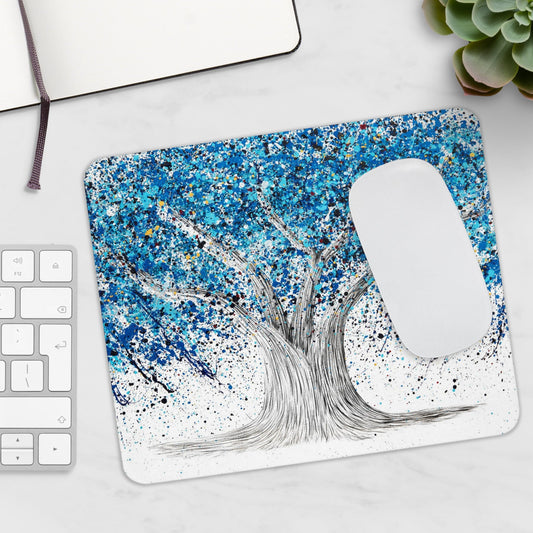 MOUSE PAD - BLUE LIFE - Home Decor BY Albert Levi Art