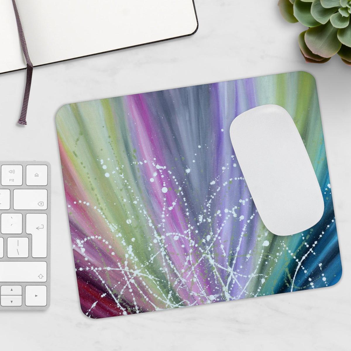 MOUSE PAD - COLORFUL LOTUS - Home Decor BY Albert Levi Art