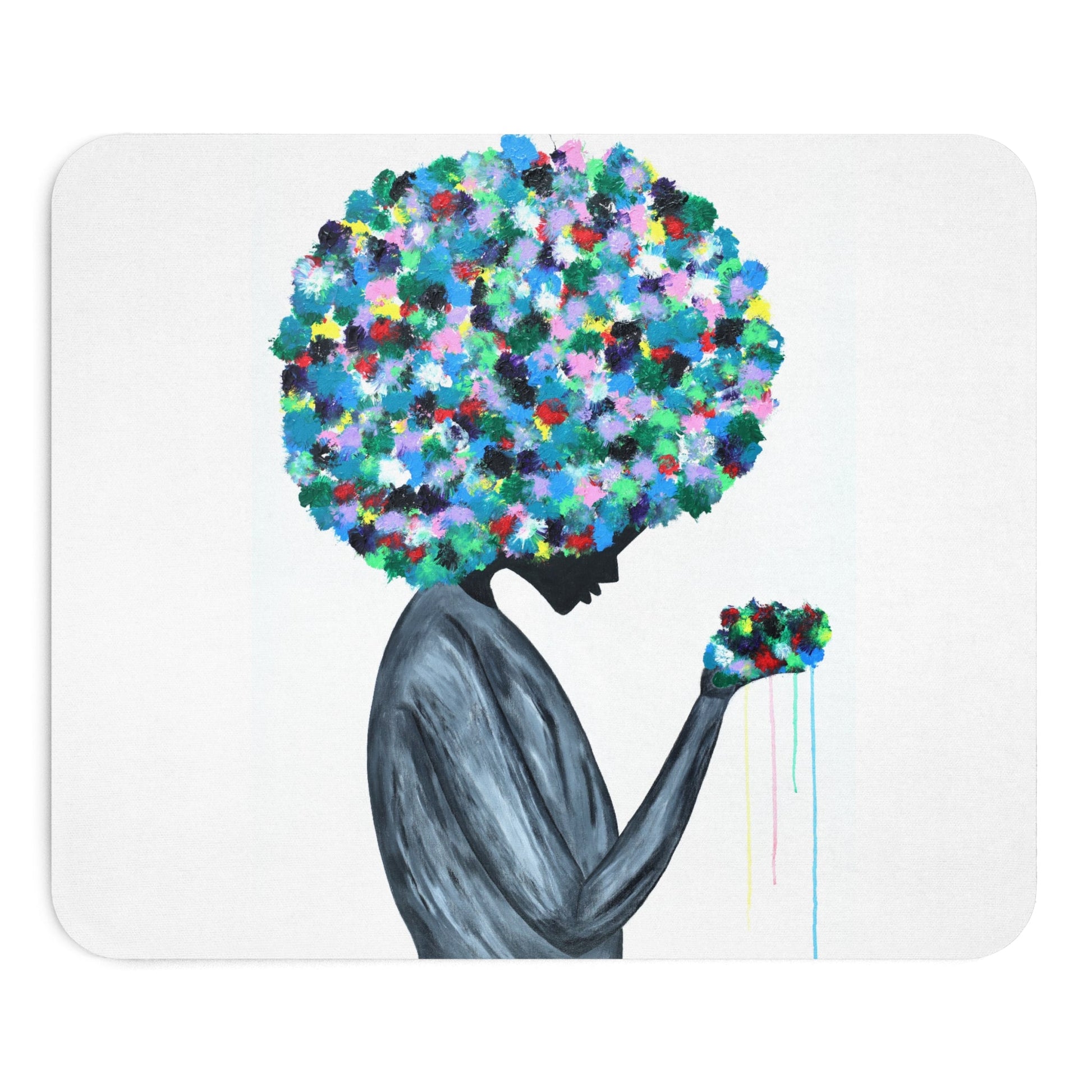 MOUSE PAD - FLOWERS IN THE HAIR - Home Decor BY Albert Levi Art