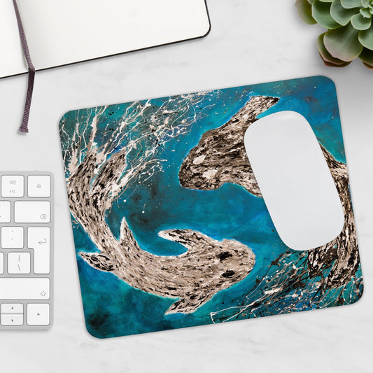 MOUSE PAD - HARMONY OF KOI - Home Decor BY Albert Levi Art