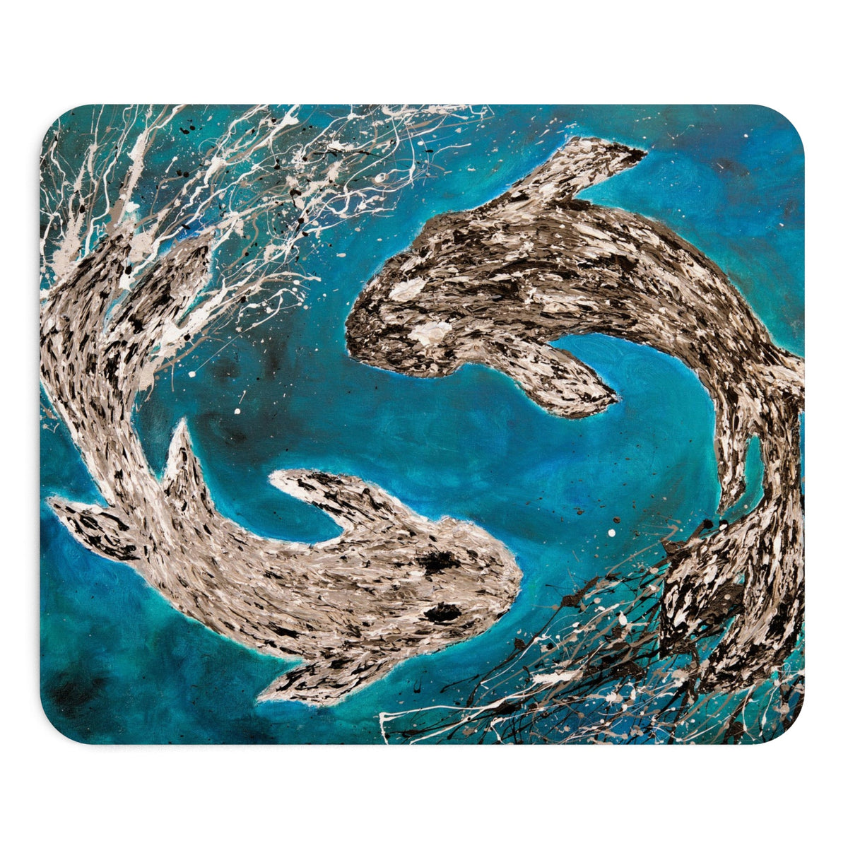 MOUSE PAD - HARMONY OF KOI - Home Decor BY Albert Levi Art