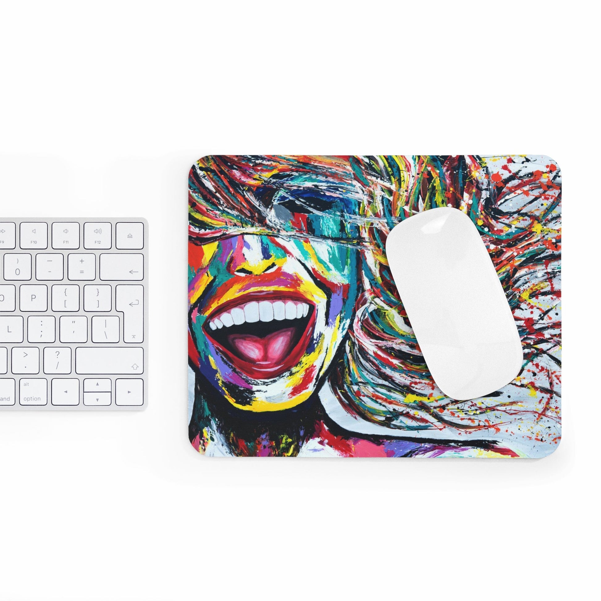 MOUSE PAD - SMILE FOREVER - Home Decor BY Albert Levi Art