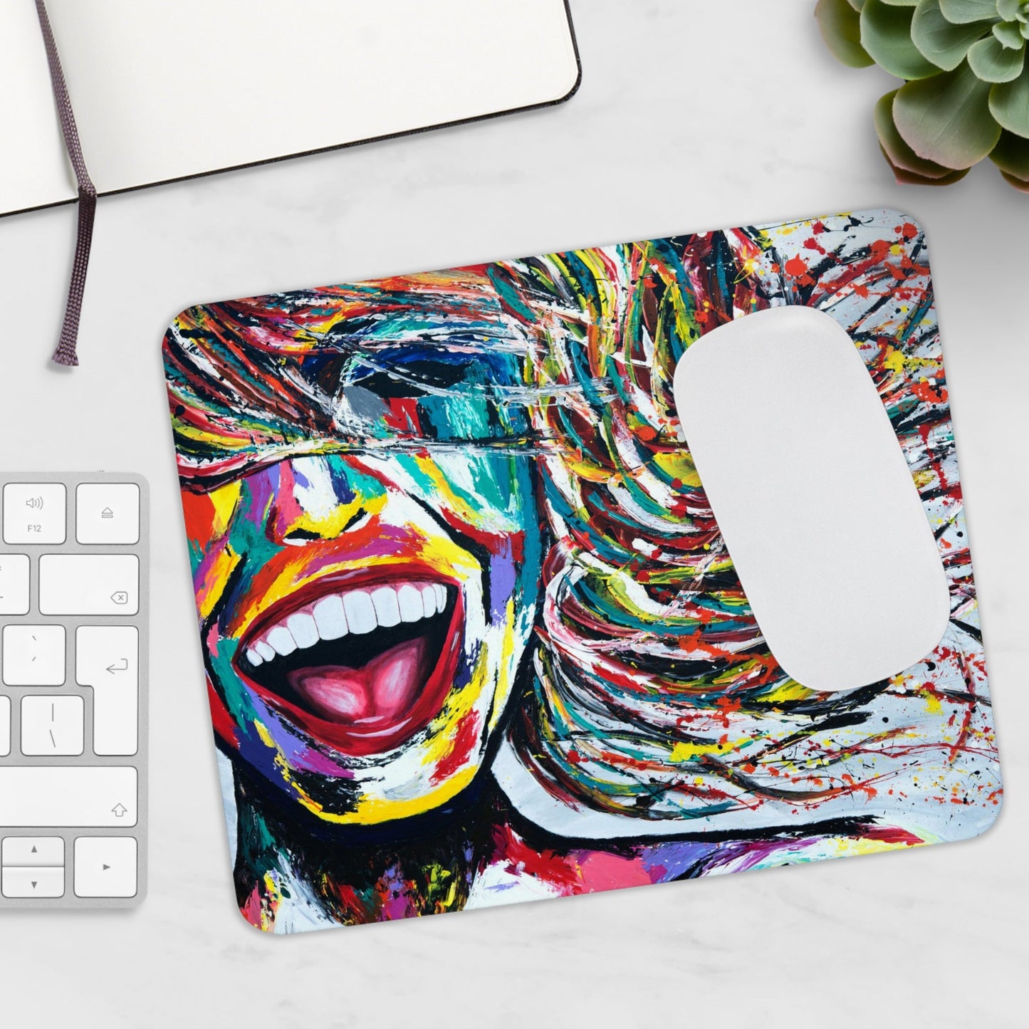 MOUSE PAD - SMILE FOREVER - Home Decor BY Albert Levi Art