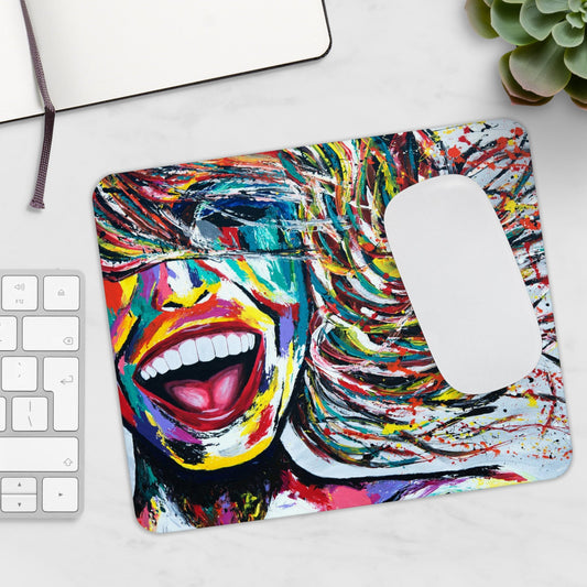 MOUSE PAD - SMILE FOREVER - Home Decor BY Albert Levi Art