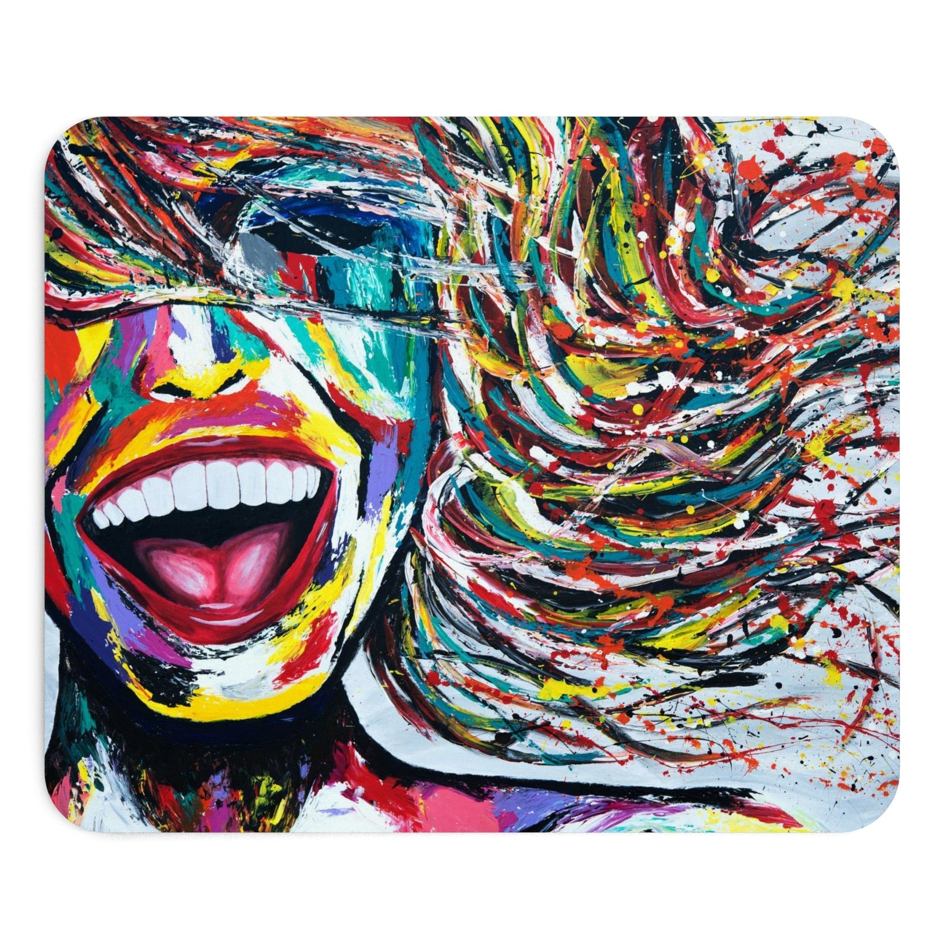 MOUSE PAD - SMILE FOREVER - Home Decor BY Albert Levi Art