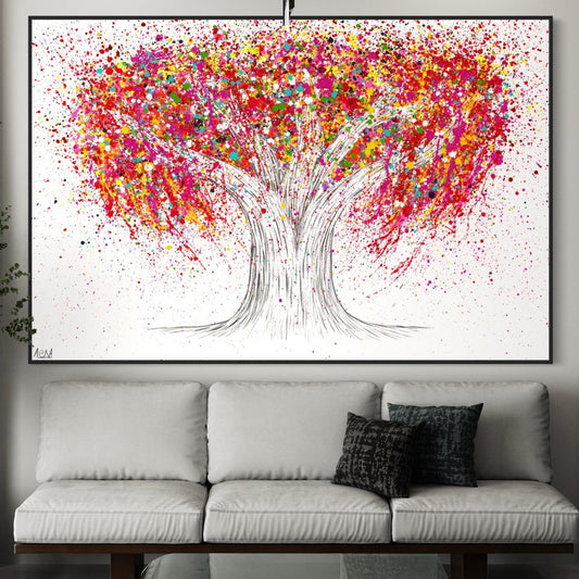 ORIGINAL ARTWORK - BLOOM OF HAPPINESS - BY Albert Levi Art