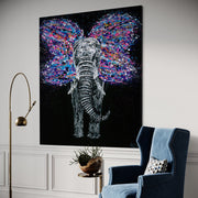 ORIGINAL ARTWORK - Butterfly / Elephant - BY Albert Levi Art