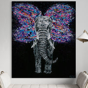ORIGINAL ARTWORK - Butterfly / Elephant - BY Albert Levi Art