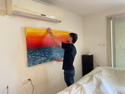 ORIGINAL ARTWORK - CALM SUNSET - BY Albert Levi Art