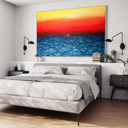 ORIGINAL ARTWORK - CALM SUNSET - BY Albert Levi Art