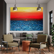 ORIGINAL ARTWORK - CALM SUNSET - BY Albert Levi Art