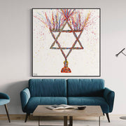 ORIGINAL ARTWORK - Chanuka - Hanukkah - BY Albert Levi Art