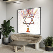 ORIGINAL ARTWORK - Chanuka - Hanukkah - BY Albert Levi Art