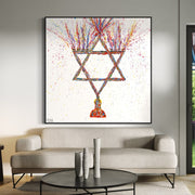 ORIGINAL ARTWORK - Chanuka - Hanukkah - BY Albert Levi Art