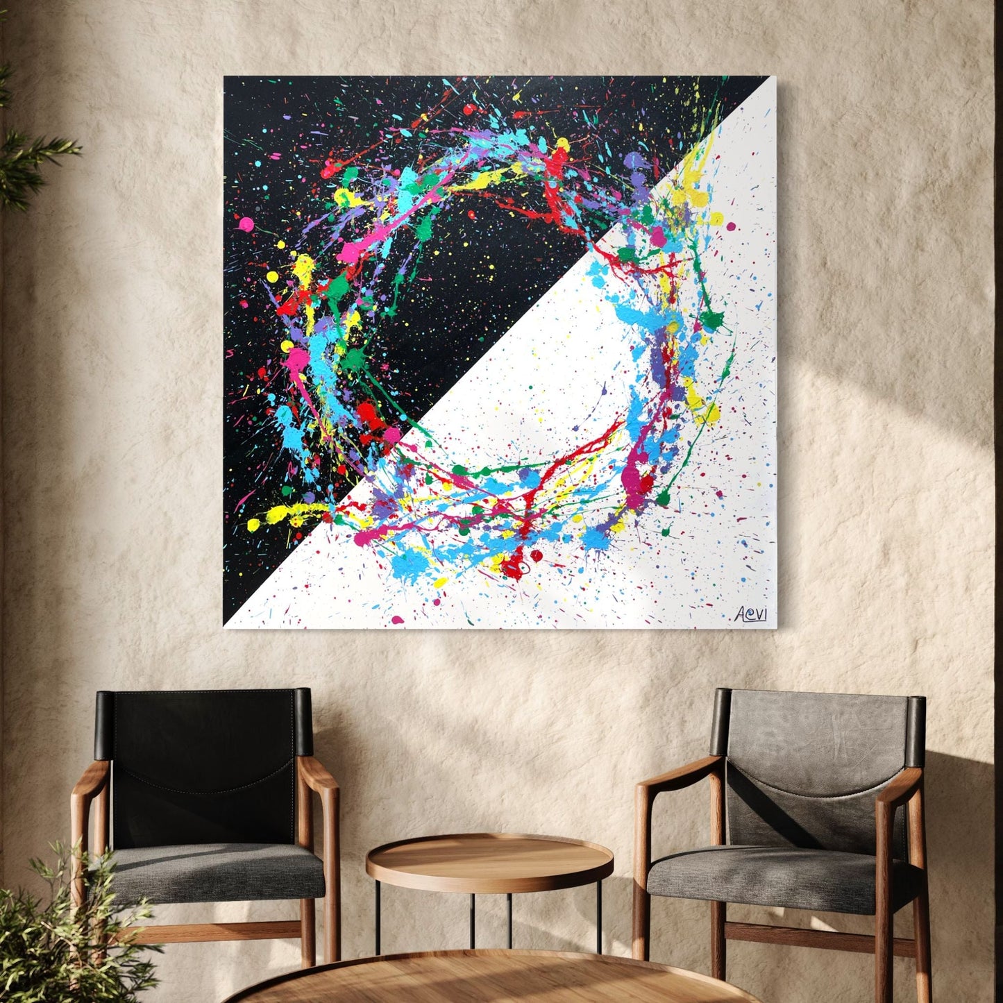 ORIGINAL ARTWORK - CIRCLE OF LIFE - BY Albert Levi Art