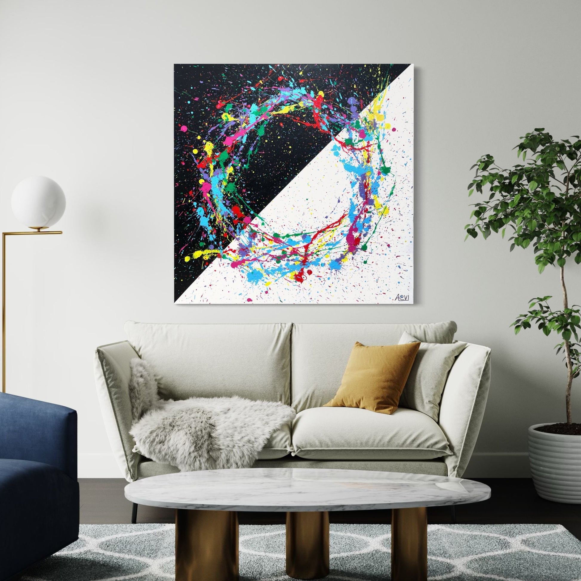 ORIGINAL ARTWORK - CIRCLE OF LIFE - BY Albert Levi Art