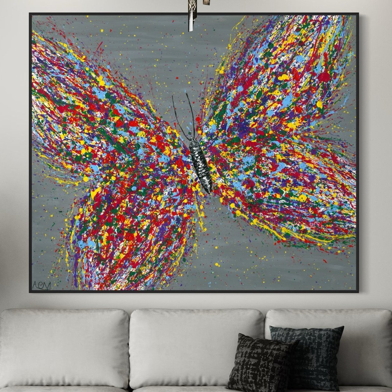 ORIGINAL ARTWORK - Colorful Wings - BY Albert Levi Art