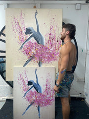 ORIGINAL ARTWORK - Elegance In Motion - BY Albert Levi Art