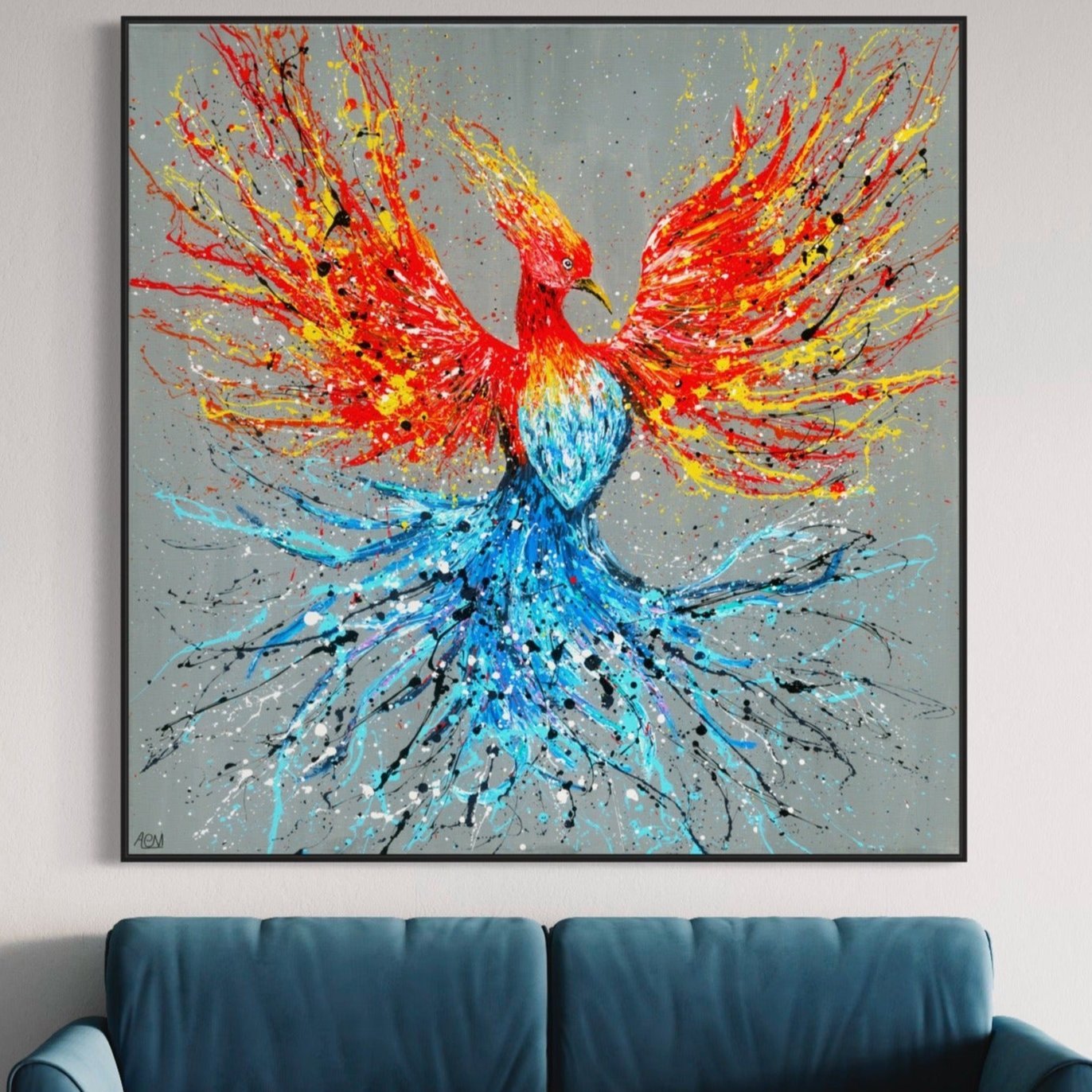 ORIGINAL ARTWORK - Explosive Power - BY Albert Levi Art