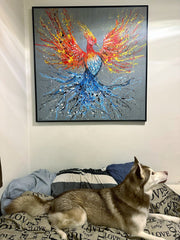 ORIGINAL ARTWORK - Explosive Power - BY Albert Levi Art