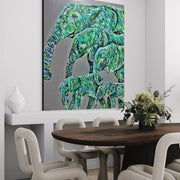 ORIGINAL ARTWORK - Family Stride - Canvas BY Albert Levi Art