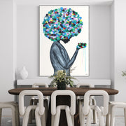 ORIGINAL ARTWORK - Flowers In The Hair - BY Albert Levi Art