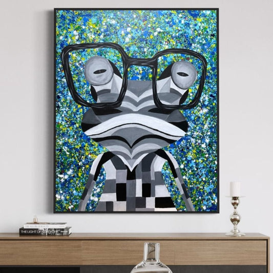 ORIGINAL ARTWORK - FUNKY FROG - BY Albert Levi Art