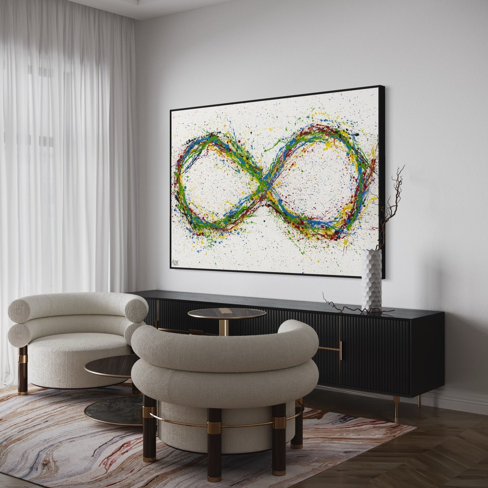 ORIGINAL ARTWORK - Infinity - BY Albert Levi Art