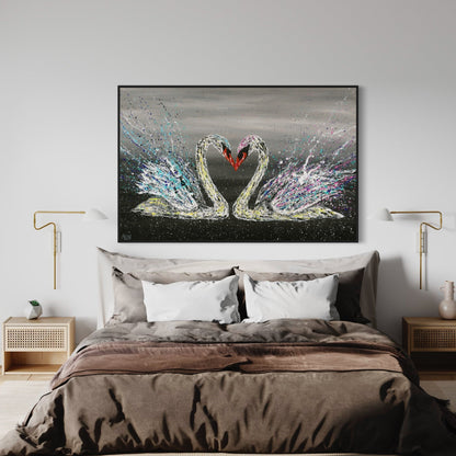 ORIGINAL ARTWORK - LOVE - Canvas BY Albert Levi Art