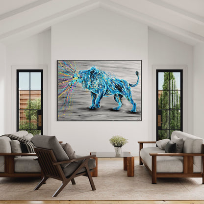 ORIGINAL ARTWORK - Roar Of Strength - BY Albert Levi Art