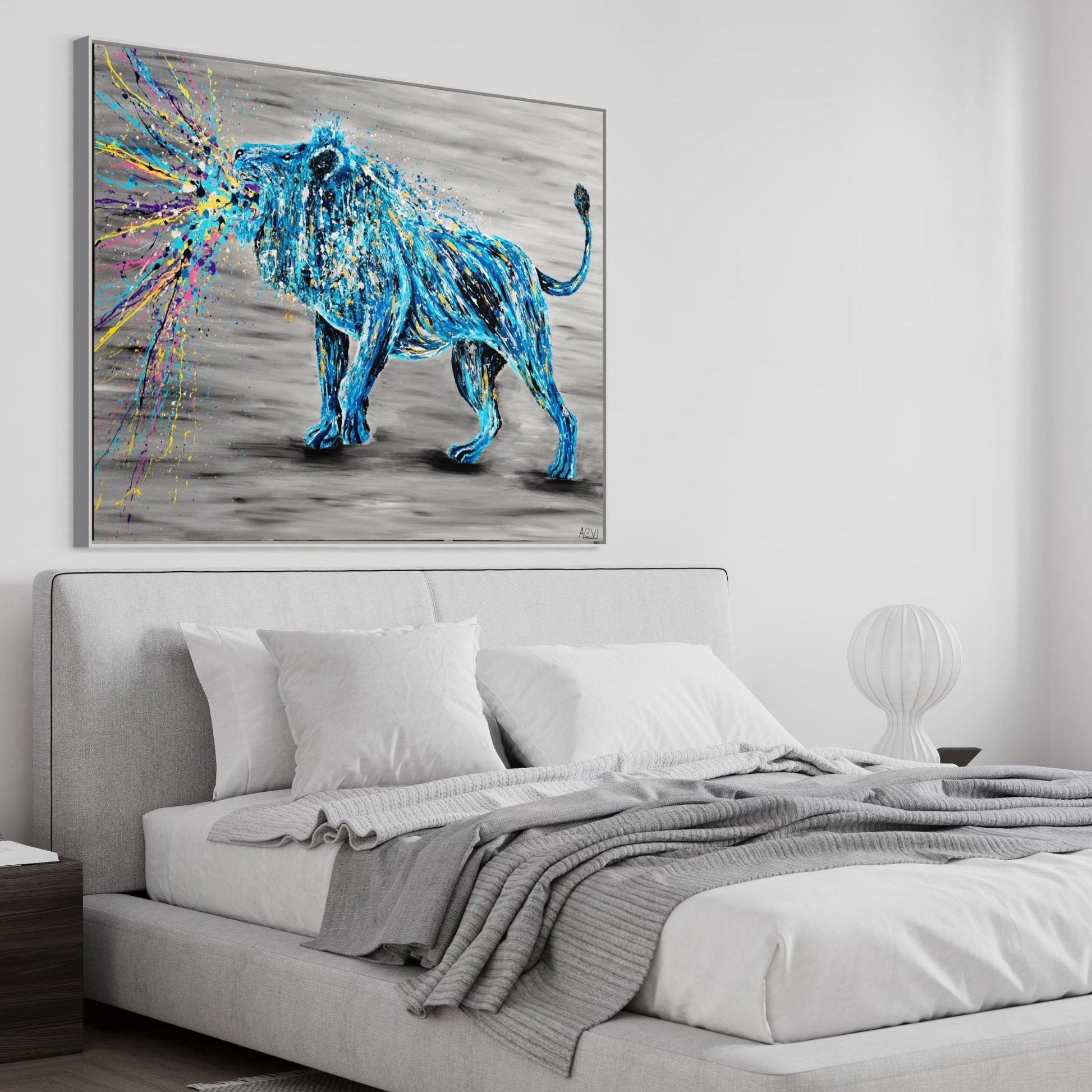 ORIGINAL ARTWORK - Roar Of Strength - BY Albert Levi Art