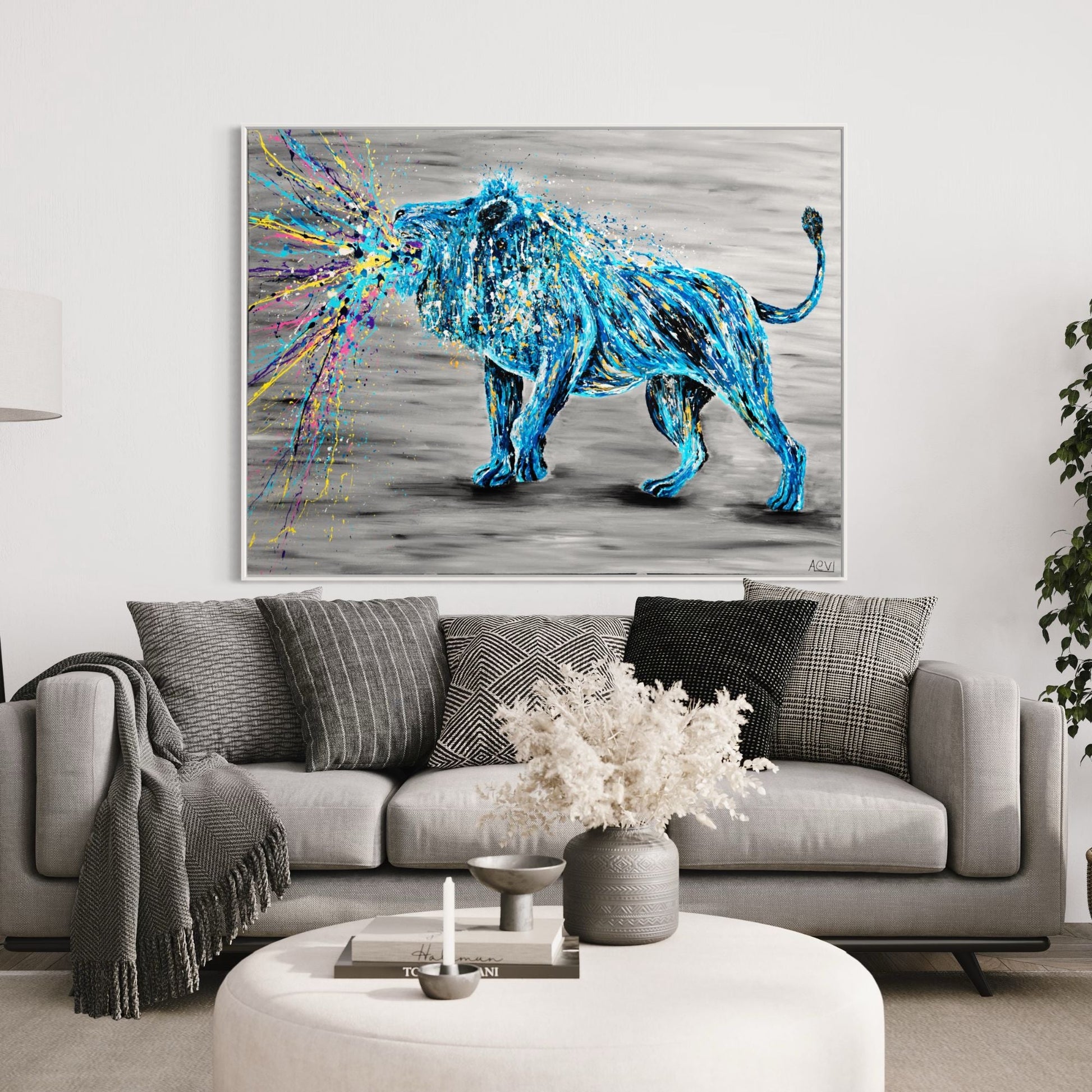 ORIGINAL ARTWORK - Roar Of Strength - BY Albert Levi Art