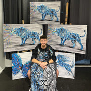 ORIGINAL ARTWORK - Roar Of Strength - BY Albert Levi Art