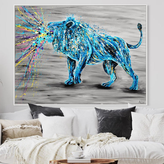 ORIGINAL ARTWORK - Roar Of Strength - BY Albert Levi Art