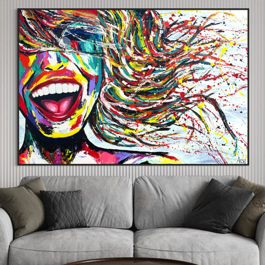 ORIGINAL ARTWORK - Smile Forever - BY Albert Levi Art