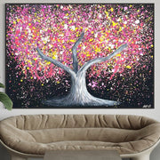 ORIGINAL ARTWORK - Tree of happines - Pink Magic - BY Albert Levi Art