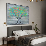 ORIGINAL ARTWORK - Tree Of Happiness - Colorful Fruits - BY Albert Levi Art