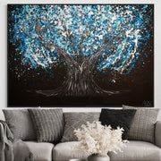 ORIGINAL ARTWORK - Tree Of Happiness - Midnight Serenity - BY Albert Levi Art