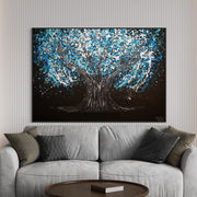 ORIGINAL ARTWORK - Tree Of Happiness - Midnight Serenity - BY Albert Levi Art