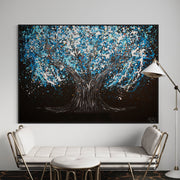 ORIGINAL ARTWORK - Tree Of Happiness - Midnight Serenity - BY Albert Levi Art
