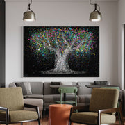 ORIGINAL ARTWORK - Tree Of Life - Colorful Dream - Canvas BY Albert Levi Art