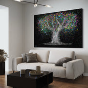 ORIGINAL ARTWORK - Tree Of Life - Colorful Dream - Canvas BY Albert Levi Art