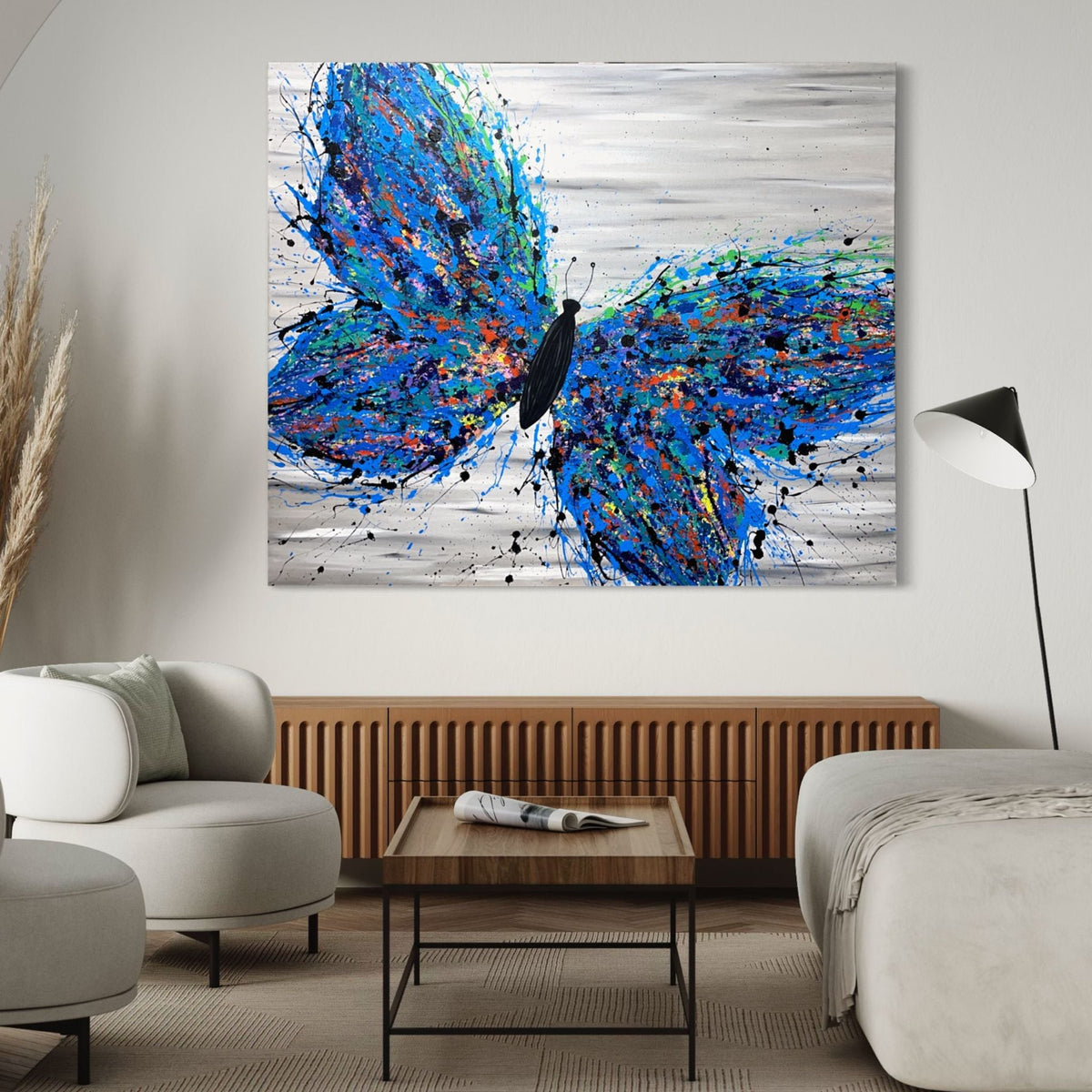 ORIGINAL ARTWORK - WILD BUTTERFLY - BY Albert Levi Art
