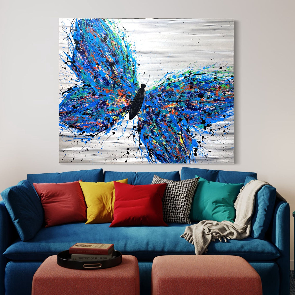 ORIGINAL ARTWORK - WILD BUTTERFLY - BY Albert Levi Art